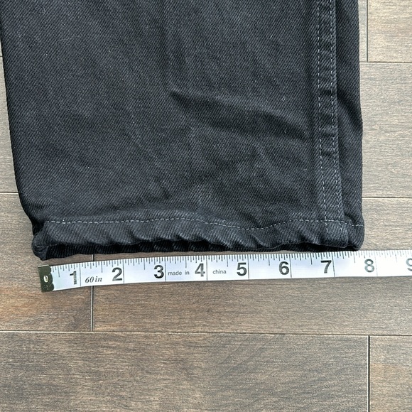 WRANGLER Rustler Men's Black Regular Fit Denim Jeans Pants, Cotton, Straight Leg - Picture 9 of 12